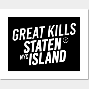 Great Kills - Staten Island, New York City - Modern Cursive Minimal Design Posters and Art